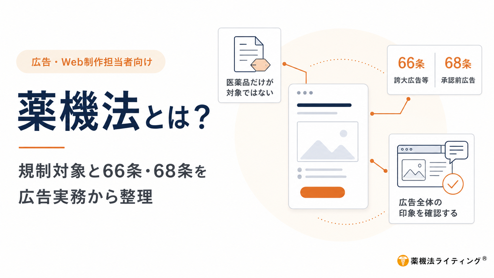 薬機法(医薬品医療機器等法)の基礎知識を解説する記事のメイン画像